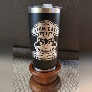 Black Fallout Atom Cats tumbler